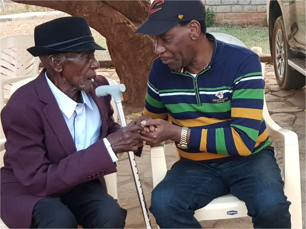 Ezekiel Mutua with his dad. PHOTO/https://www.facebook.com/ezekiel.mutua