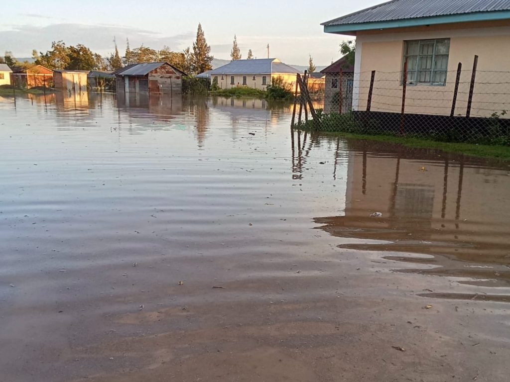 Homes submerged after River Nyando broke its banks. PHOTO/@KenyaRedCross/X