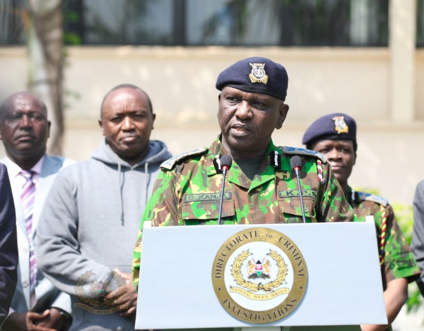 Acting Inspector General of Police Douglas Kanja. PHOTO/@NPSOfficial_KE/X