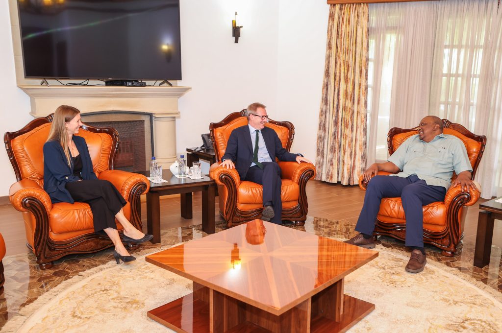 UK High Commissioner to Kenya Neil Wigan meeting former President Uhuru Kenyatta at his Gatundu home on Wednesday December 11, 2024. PHOTO/@4thPresidentKE/X