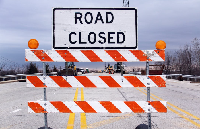 Visual representation of a road closed for maintenance works. PHOTO/Pexels