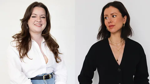 Kassi Jackson/ Christina Mychaskiw Diana Wiebe (left) and Christina Mychaskiw are members of the increasingly popular de-influencer community (Credit: Kassi Jackson/ Christina Mychaskiw)