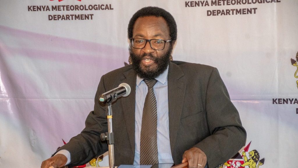 Director of the Kenya Meteorological Department, David Gikungu. PHOTO/@MeteoKenya/X