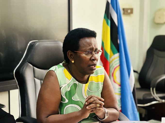 Uganda's Permanent Secretary in the Ministry of Health Diana Atwine speaks on Thursday, January 30, 2025. PHOTO/@MinofHealthUG/X
