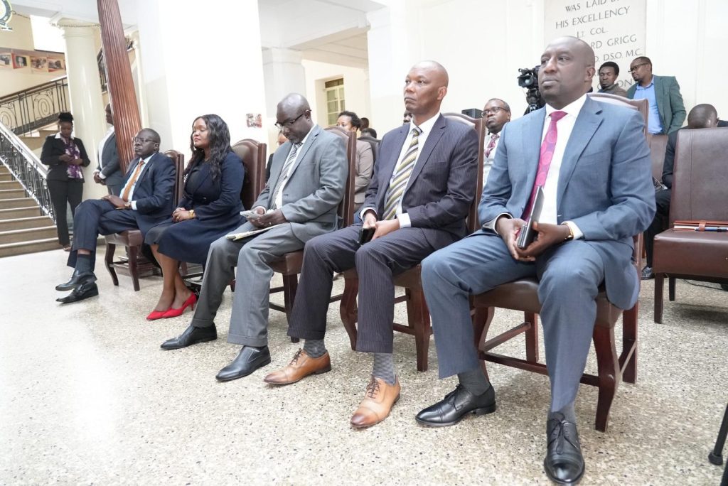 A section of members of the IEBC selection panel during their swearing-in on January 27, 2025. PHOTO/@NAssembly/X