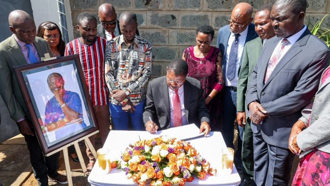 Speaker Wetang’ula leads parliamentary delegation to mourn Malava MP Injendi