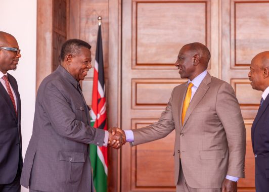 President William Ruto meets a high-level delegation from the Democratic Republic of Congo (DRC) on February 19, 2025 at State House. PHOTO/@WilliamsRuto/X