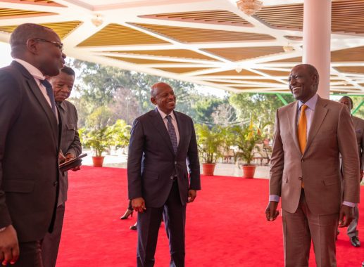 President William Ruto meets a high-level delegation from the Democratic Republic of Congo (DRC) on February 19, 2025 at State House. PHOTO/@WilliamsRuto/X