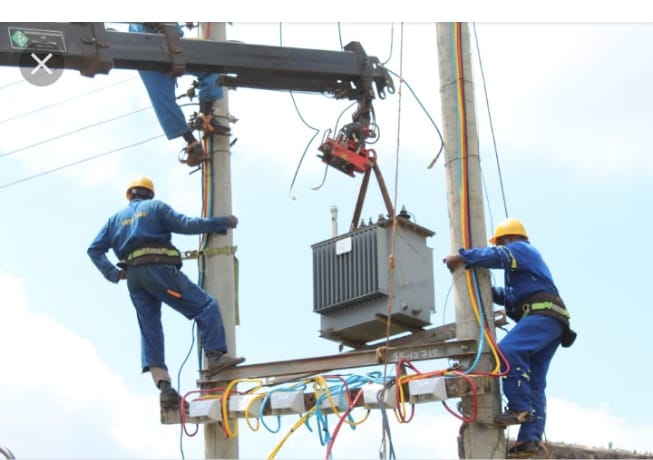 A Kenya Power technician at work.