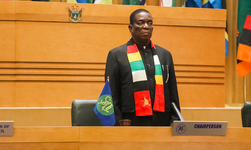 SADC chairperson and Zimbabwe President Emmerson Mnangagwa during the summit on Friday, January 31, 2025. PHOTO/edmnangagwa/X